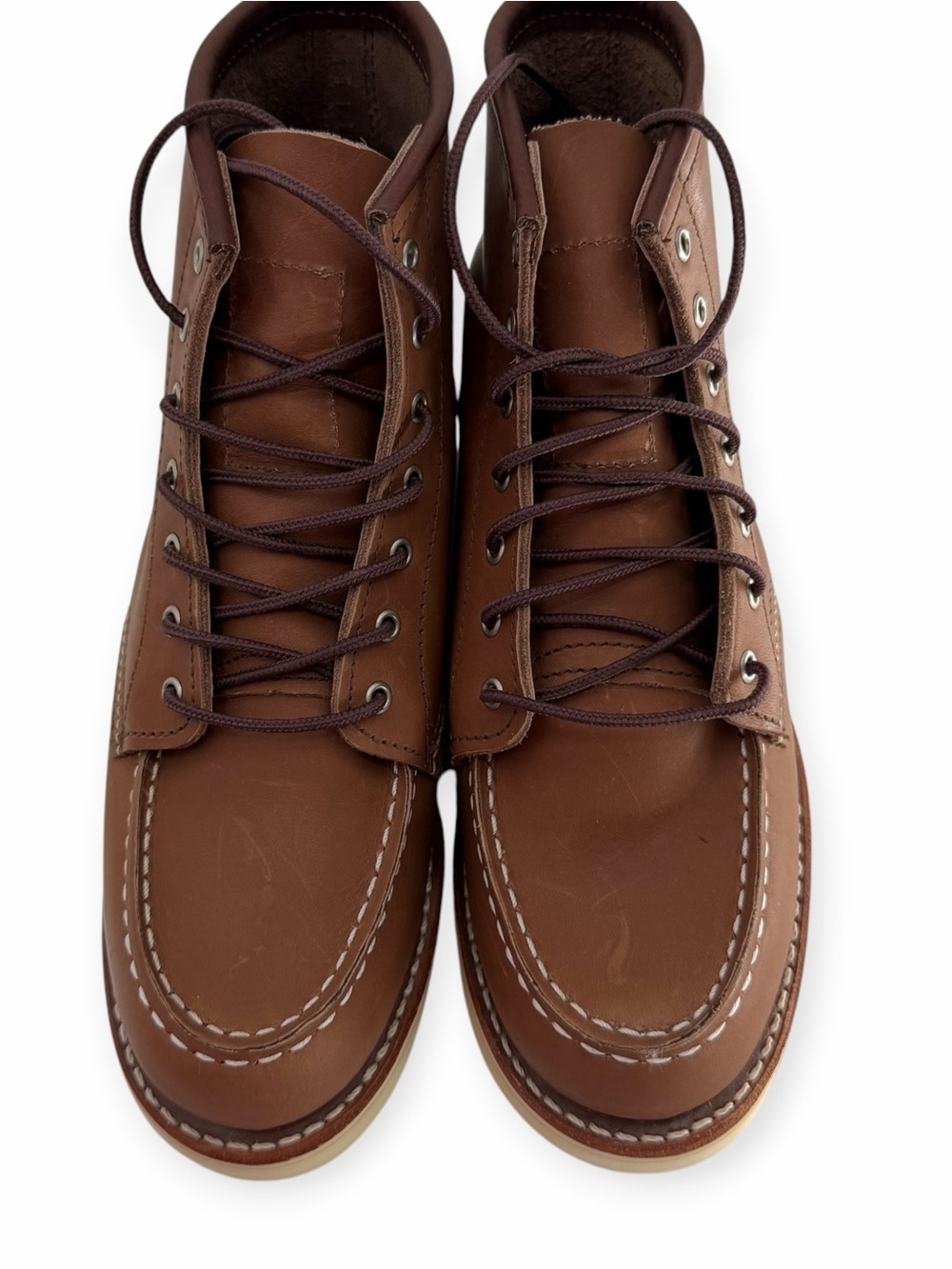 NEW Redwing 3426 MOC TOE MOCHA ORO-IGINAL Moc Boots Brown Womens Size 7B $349 - Picture 7 of 8